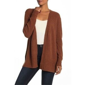 Madewell Cozy Walker Long Cardigan Open Wool Alpaca/Merino Wool Blend Size Small
